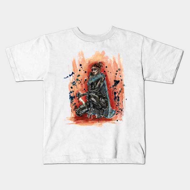 Fremen in the desert Kids T-Shirt by Hlblng